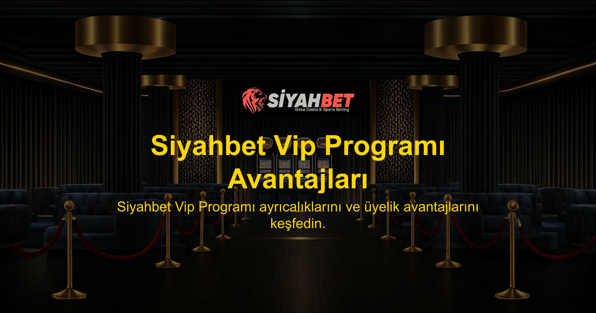 Siyahbet Vip Programı Avantajları